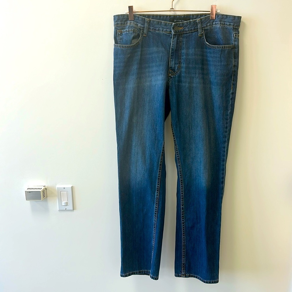 Mens CK Straight Leg Jeans • Sz 36 - Picture 2 of 9